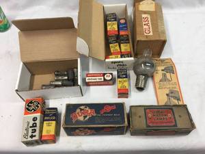 lot 310 image: Old TubesBulbs - GE - Mazda - Philco