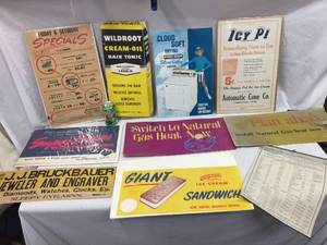 lot 311 image: Vintage Group Advertiser Posters - Store Displays