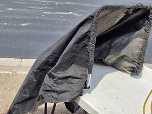 lot 18 image: Black Fabric Cover with Metal Frame
