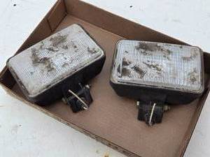 lot 32 image: Two Rectangular Fog or Bumper Lights