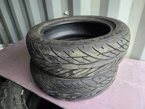 lot 51 image: Kenda Radial Tires, Set of Two MC 16555R15 KR31-D2
