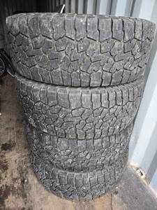 lot 72 image: Set of Four Wildpeak AT3W Tires sized LT27565R18 - Approx. 832 tread remains