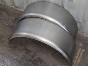 lot 86 image: Pair of Metal Fenders approximately 32 in length, 10 12 wide