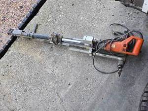 lot 113 image: SFS Spedec CF 200 Core Drilling Machine - Tag says it works but needs tip and collar was used for drilling decking onto trailers