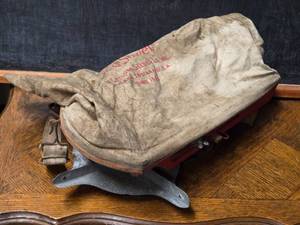 lot 174 image: Vintage Cyclone Seeder with Canvas Bag