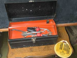 lot 176 image: JCPenney Toolbox with Assorted Hand Tools