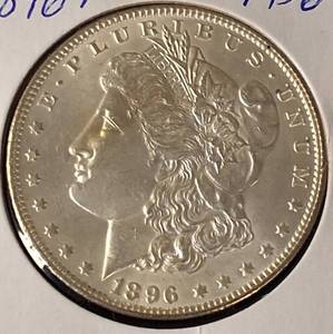 1896-P Morgan Silver Dollar MS 64