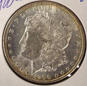 lot 17 image: 1900-O  Morgan Silver Dollar MS 62