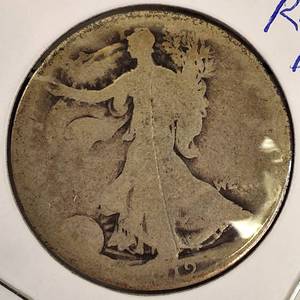 1919- D  Liberty Half Dollar- RARE DATE!!