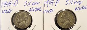lot 65 image: ( 6 ) Silver War Nickels  1943-1945