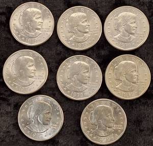 lot 80 image: (8) 1979- O  Susan B. Anthony Dollars