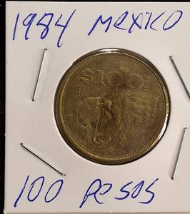 lot 99 image: 1984 - (100) Pesos Mexico Coin