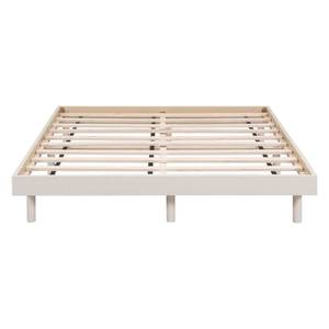 New Full Size White Simple Bed