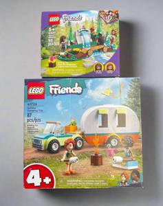 New/ Sealed - LEGO Friends Lot Holiday Camping Trip and Forest Waterfall