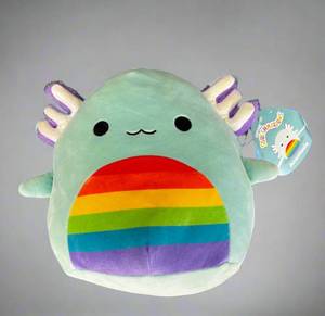 lot 37 image: Squishmallows Anastasia the Axolotl with Rainbow Belly