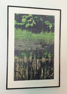 lot 24A image: Bullhead Lilly Woodcut Print by Gordon Mortensen