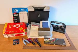 lot 100A image: Paper Shredder and Office Supplies