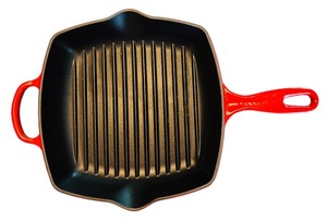 lot 107 image: Le Creuset Signatured Enameled Cast Iron Square Grill Pan