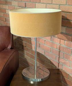 lot 23 image: Chrome Table Lamp by Baker