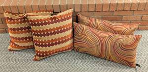 lot 64 image: Colorful Newport Down Filled Accent Pillows