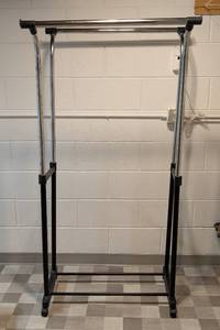 lot 68 image: Rolling Clothing Rack