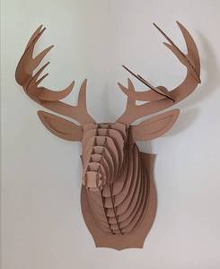 lot 73 image: 3D Cardboard Cutout Deer Mount