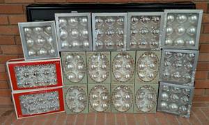 lot 78A image: Silver Glass Ball Ornaments