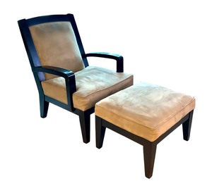 lot 8A image: Room and Board Chair and Ottoman