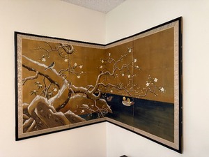 lot 41 image: Japanese Byobu Folding Screen