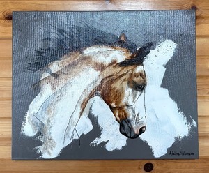 lot 21 image: A Splash of Paint Original Painting by Adeline Halvorson