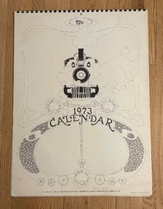 lot 101 image: Vintage 1973 Dean Gallery of Minneapolis Calendar by Marshall Ferster