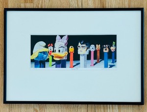 lot 83 image: Signed Framed Pez Heads Limited Edition Print by Artist