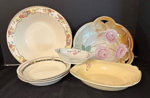 lot 199 image: Variety of Vintage Bowls by Knowles, Myott, Homer Laughlin and More