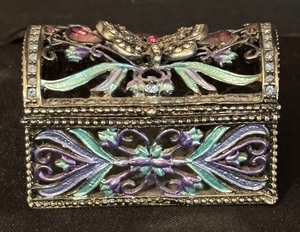 lot 223 image: Bejeweled Butterfly Trinket Box