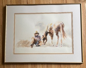 lot 272 image: Simpatico Original Watercolor Painting by Deborah Rogers