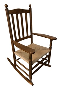 lot 280 image: Vintage Caned Seat Rocking Chair