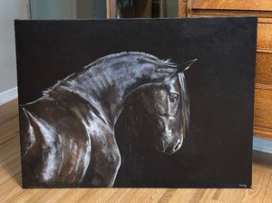 lot 303 image: Visions of Chocolate Vodka Original Painting by Tony OConner