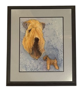 lot 332 image: Soft-Coated Wheaten Terrier Print by Helen J. Moreland