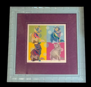 lot 337 image: Cats Pajamas Signed Print by Helen J Moreland