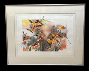 lot 366 image: Original Floral Painting by Karlyn Holman