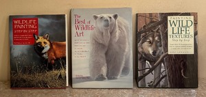lot 410 image: Wildlife Painting Books by Rod Lawrence, Patrick Seslar and More