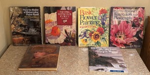 lot 414 image: Books on Painting Florals, Snow, Water and More