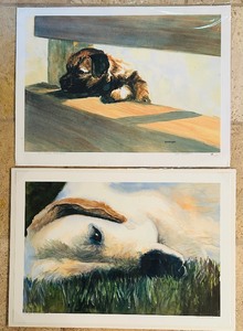 lot 425 image: Pair of Helen Moreland Limited Edition Dog Art Prints