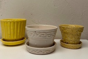 lot 385 image: Three McCoy Pottery Planters