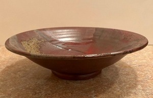 lot 344 image: Beautifully Glazed Artisan Crafted Pottery Bowl