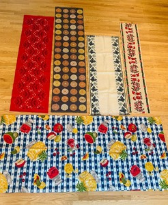 lot 241 image: Fun and Whimsical Linens Including Table Cloth