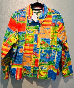 lot 213 image: Vibrant Coldwater Creek Lightweight Jacket 3X