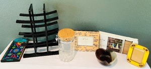 lot 203 image: Home Decor, Wine Rack, Frames and More
