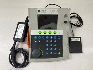 lot 66 image: MSRP $6,000 QUANTEL MEDICAL AXIS II PR Ultrasound A-Scan Biometer  High-performance ultrasound device delivering fast, precise axial length measurements for patients with dense cataracts. Includes&nbsp11MHz Probe - Works Great