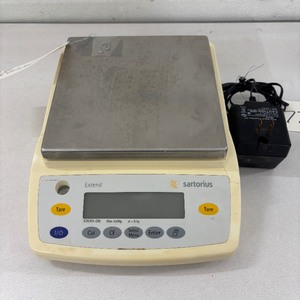 lot 76 image: Sartorius Extend ED2201-CW precision balance  2200g capacity with 0.1g readability. Features easy-to-read LCD, multiple weighing modes, auto calibration, overload protection, and tare function. Perfect for labs, classrooms, and quality control testing